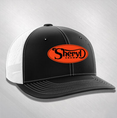 Sheryl Crow Orange Oval Trucker Cap