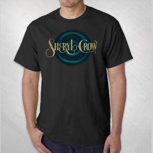 Sheryl Crow Evolution album cover on a black unisex t-shirt